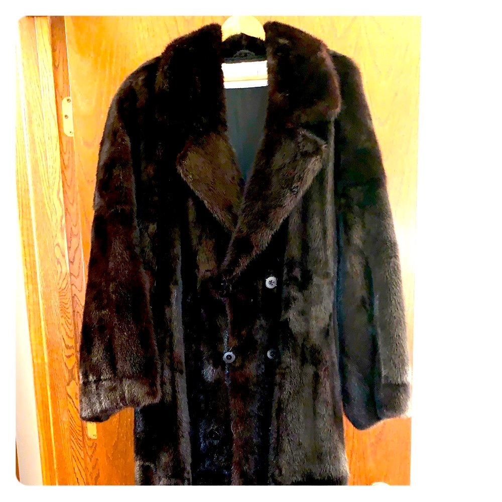 Full pelt, full-length 100% ranch mink coat